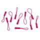 thumbnail image 3 of 10 unids cremallera de plástico zip tirón tirador deslizador para bolsas de ropa rosa roja, 3 of 3