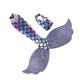 thumbnail image 1 of Mu?eca Vestido De Cola De Sirena Y Cuello En V Halter Top Para Mu?eca Morado Oscuro, 1 of 5