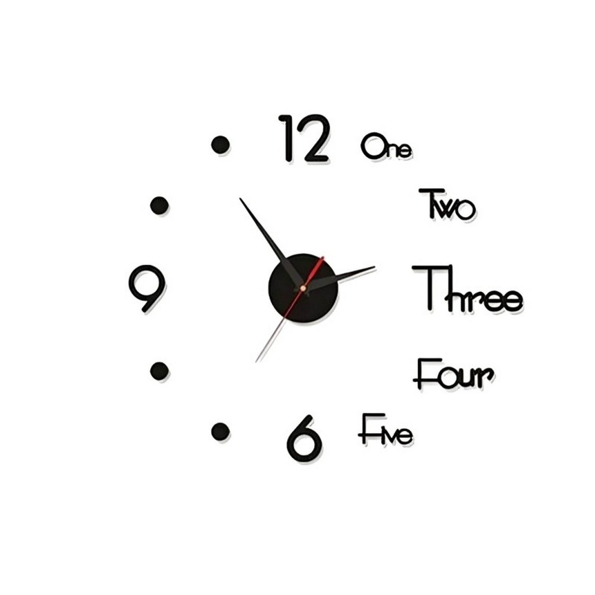 Genérico - Reloj De Pared Mural 3d Decoración Para Casa, Oficina