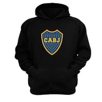 Genérico - Polerón Canguro Boca Juniors Negro Talla M Unisex