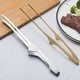 thumbnail image 2 of Upgrade Your BBQ Game with 1pc Self-Standing Stainless Steel Grill Tongs for Korean and Japanese BBQ, Veggies, and Seafood - Perfect for Home, School, Bakery, Camping, and Oven Use with Bonus Tweezers, 2 of 4