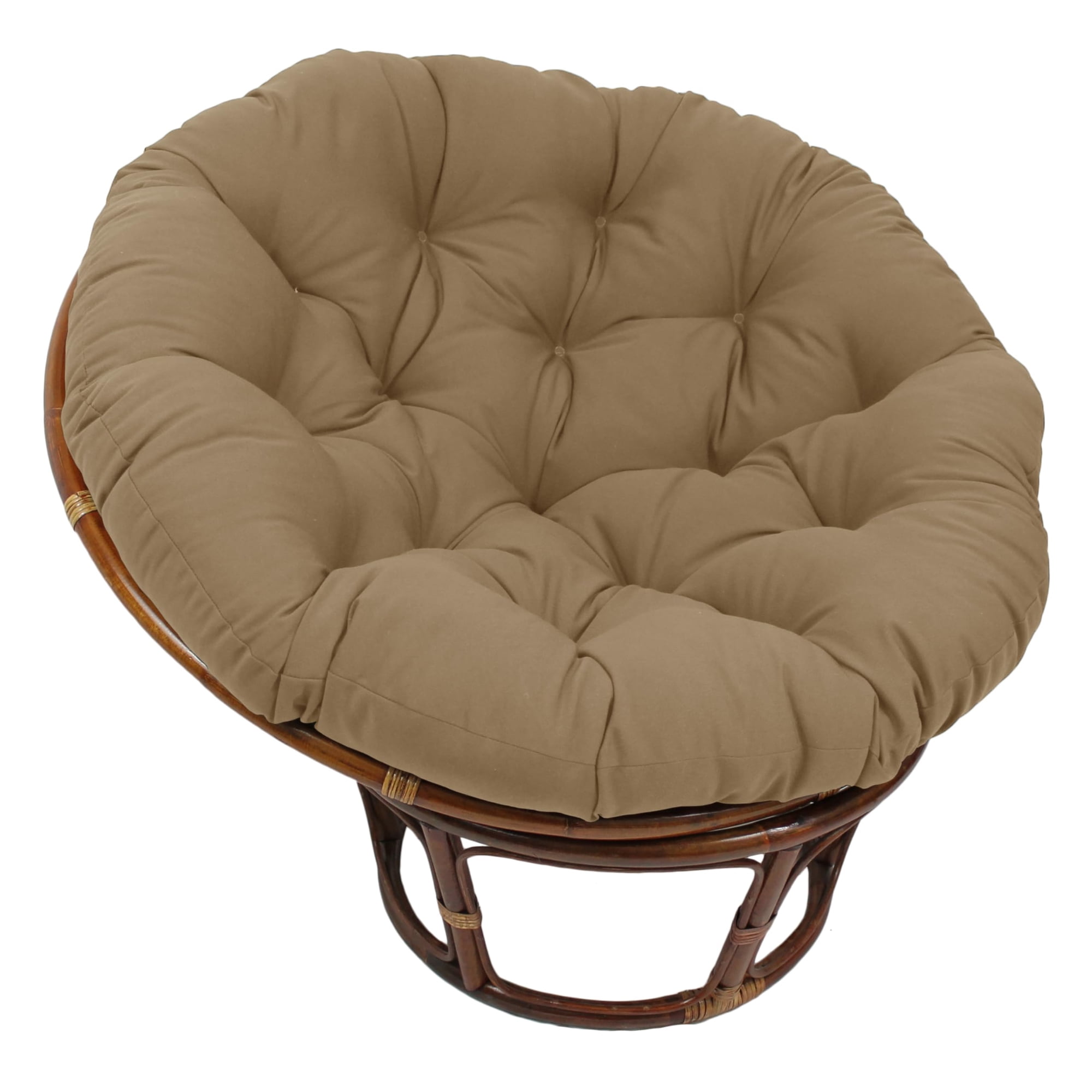 Cojín Para Silla Papasan Blazing Needles, Sarga Maciza, Color Caramelo