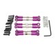 thumbnail image 1 of Enlace De Varilla De Metal Para Coche RC De 6 Piezas Para Wltoys 124016 124017 DIY Accs Púrpura, 1 of 5