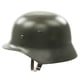 thumbnail image 2 of Casco IMA Réplica M35 de la Segunda Guerra Mundial, Acero Liso Gris‑Verde, 2 of 8