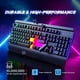 thumbnail image 4 of Teclado para juegos RiSophy de 104 teclas Rainbow con retroiluminación LED para PC y Mac, 4 of 7