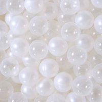 Pelotas Playmaty Ocean Pearl White, 6 Cm, 70 Unidades