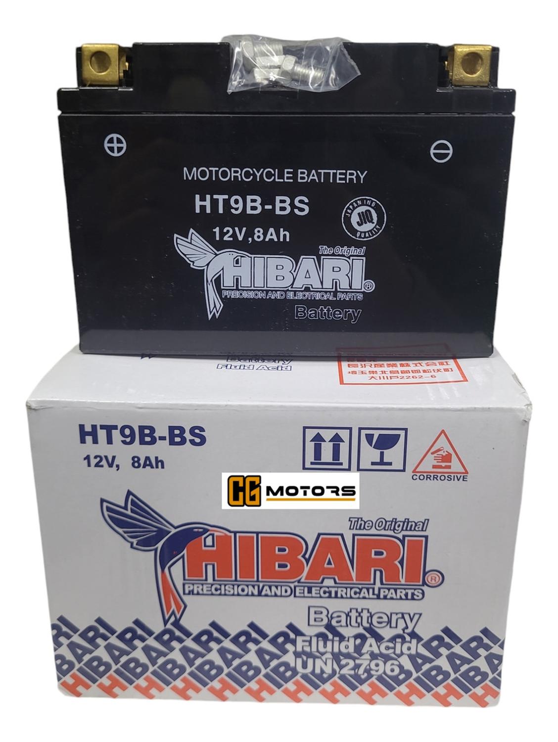 Genérico - Bateria Para Moto Gt9B-4 / Ht9B-Bs / Yt9B-Bs