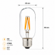 thumbnail image 3 of Ampolleta LED Vintage Filamento Tubular E27 4W Luz Cálida 2700K, 3 of 4