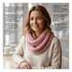 thumbnail image 4 of Bufanda Cuello Estilo Punto Inglés Lana Invierno Abrigado, 4 of 5