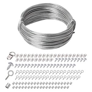 Bothyi - Alambre Para Colgar Cuadros, Colgadores De Cuadros Resistentes Para Pinturas, Obras De Arte, Espejo, Alambre De 20M, 141 Uds.