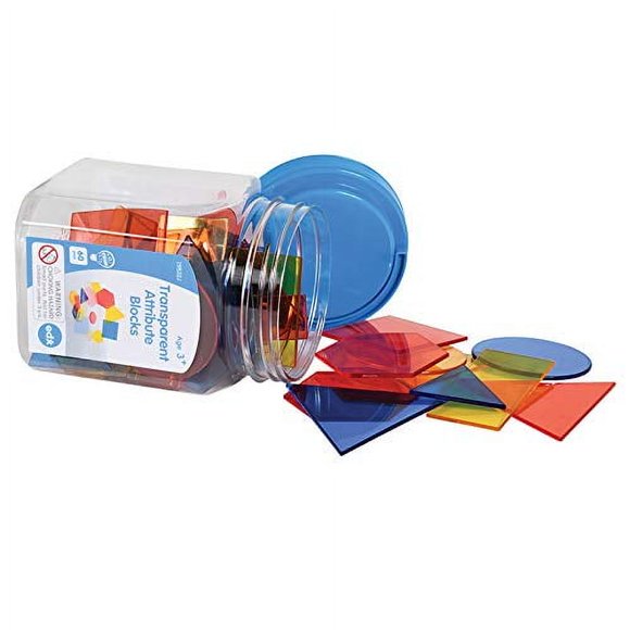 Set de 60 minitarros transparentes Attribute Blocks edxeducation