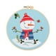 thumbnail image 3 of Kit De Inicio De Bordado Navideño Con Bastidor De Bordado Para Principiantes, Punto De Cruz, Muñeco De Nieve, 3 of 5
