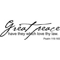 Rienda Libre Graphics - Decomural Great Peace Bible Verse Ws-15118