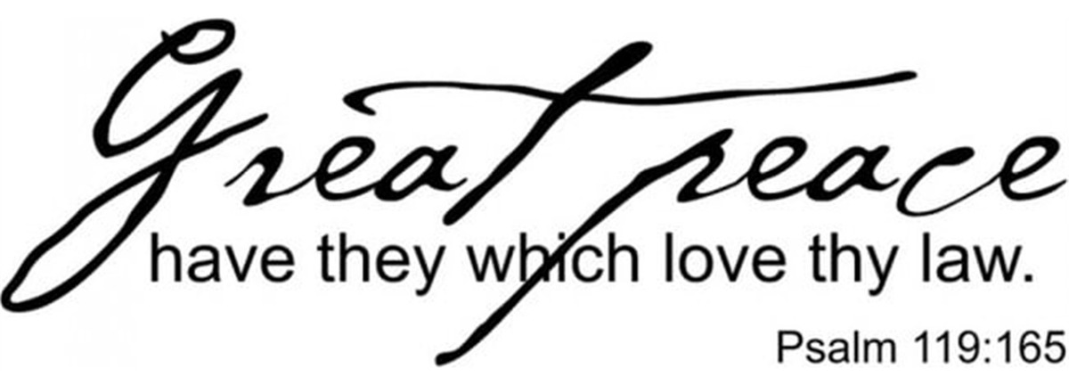 Rienda Libre Graphics - Decomural Great Peace Bible Verse Ws-15118