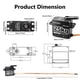 thumbnail image 4 of Servo RHINOESC GD2508MG 25 kg·cm de torque, 8,4 V, impermeable IP67, 4 of 7
