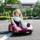 thumbnail image 3 of Auto Electrico Niños Karting Con Control, Luz Y Sonido Rosado, 3 of 8