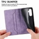 thumbnail image 5 of Funda tipo cartera con bloqueo RFID para Samsung Galaxy A36 Con tapa abatible, portatarjetas, cierre magnético, TPU y soporte Morado, 5 of 6