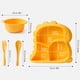 thumbnail image 2 of Popular Children's Dinosaur Tableware Set Baby Anti Falling And Scalding Split Plate Kindergarten Fork Spoon Soup Bowl, 2 of 5