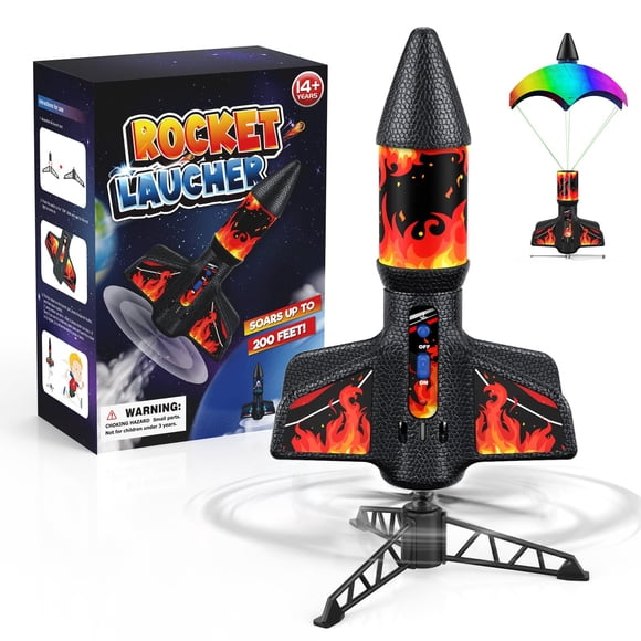 Kits De Cohetes Recico Modelo Rocket Launcher Con Set De Lanzamiento Rojo