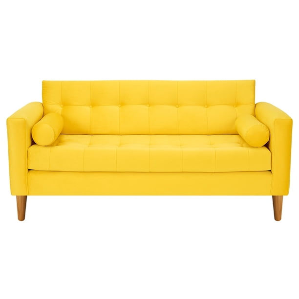 Sofa Retro 3c Felpa 04 Amarillo