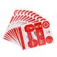 thumbnail image 1 of 12Pc 2018 Christmas Series Gold Estampado Adhesivo Autoadhesivo Rojo, 1 of 5