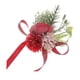 thumbnail image 4 of Muñeca Corsage Pulsera Seda Rosa Mano Flores Artificiales Para Ceremonia Prom Red, 4 of 5