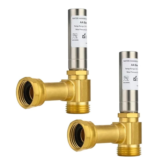 Protector de martillos de agua EFIELD MH-S-241 de acero inoxidable (paquete de 2)