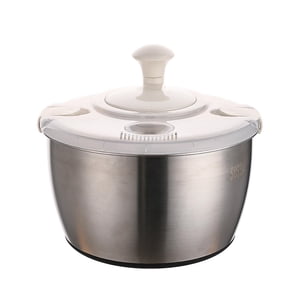 Magideal - Centrifugadora De Ensaladas Grande Con Tapa, Escurridor, Recipiente Y Colador. Centrifugadora Multiusos Para Lechuga, Secadora De Verduras, Lavadora D