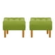 thumbnail image 1 of Set Pouf Wood 1c Felpa 04 Pistacho, 1 of 5