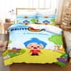 thumbnail image 1 of Plim plim Cartoons Bedding Set Single Twin Full Size Bed Set Adult Kid Bedroom Duvet cover Sets Anime Bed Sheet Set Bed Sheets, 1 of 5