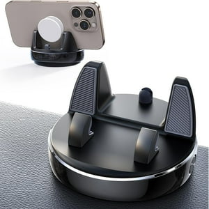 Genérico - Soporte De Teléfono Ajustable Para Coche - Soporte Para Salpicadero, Agarre De Silicona Antideslizante, Giratorio 360°, Inclinación Vertical 30°, Ajuste Universal Para Smartphones, Negro-Negro