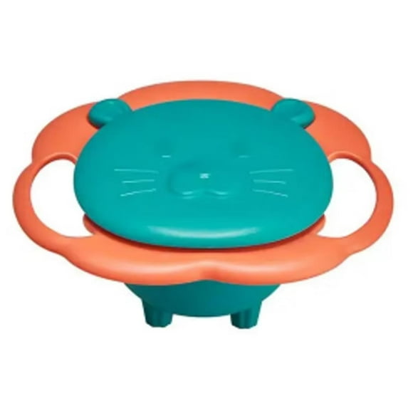 Plato Antiderrame Gira 360° Multicolor Para Bebes