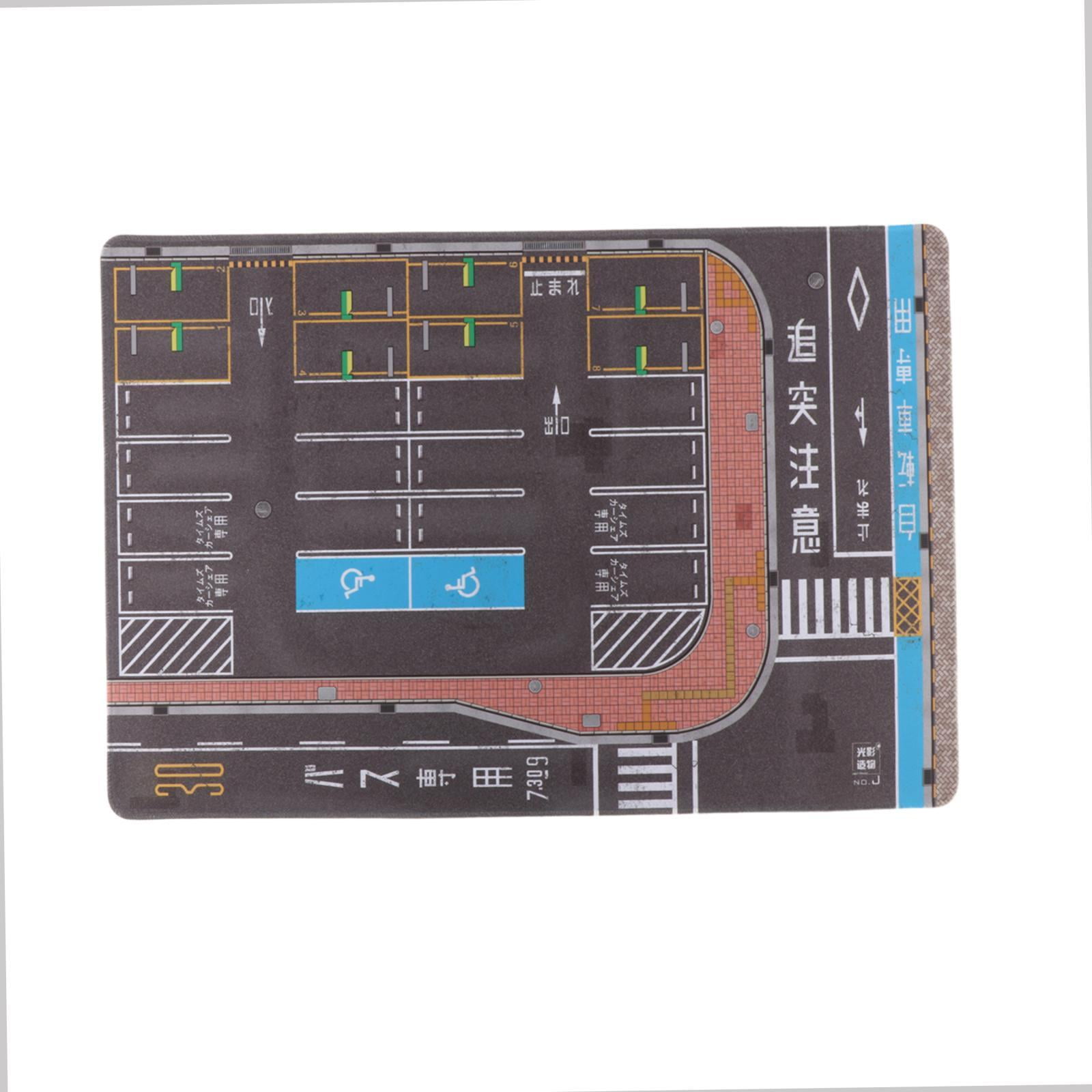 Magideal - 1:64 Aparcamiento, Construcción De Maquetas, Diorama De Garaje Subterráneo, Modelo De Coche Fundido A Presión, Fondo De Garaje Para Coche Fundido A Pr J