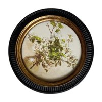 Bothyi - Marco De Fotos Redondo En Relieve Estilo Vintage Para Decoración Del Hogar, Dormitorio Y Boda.