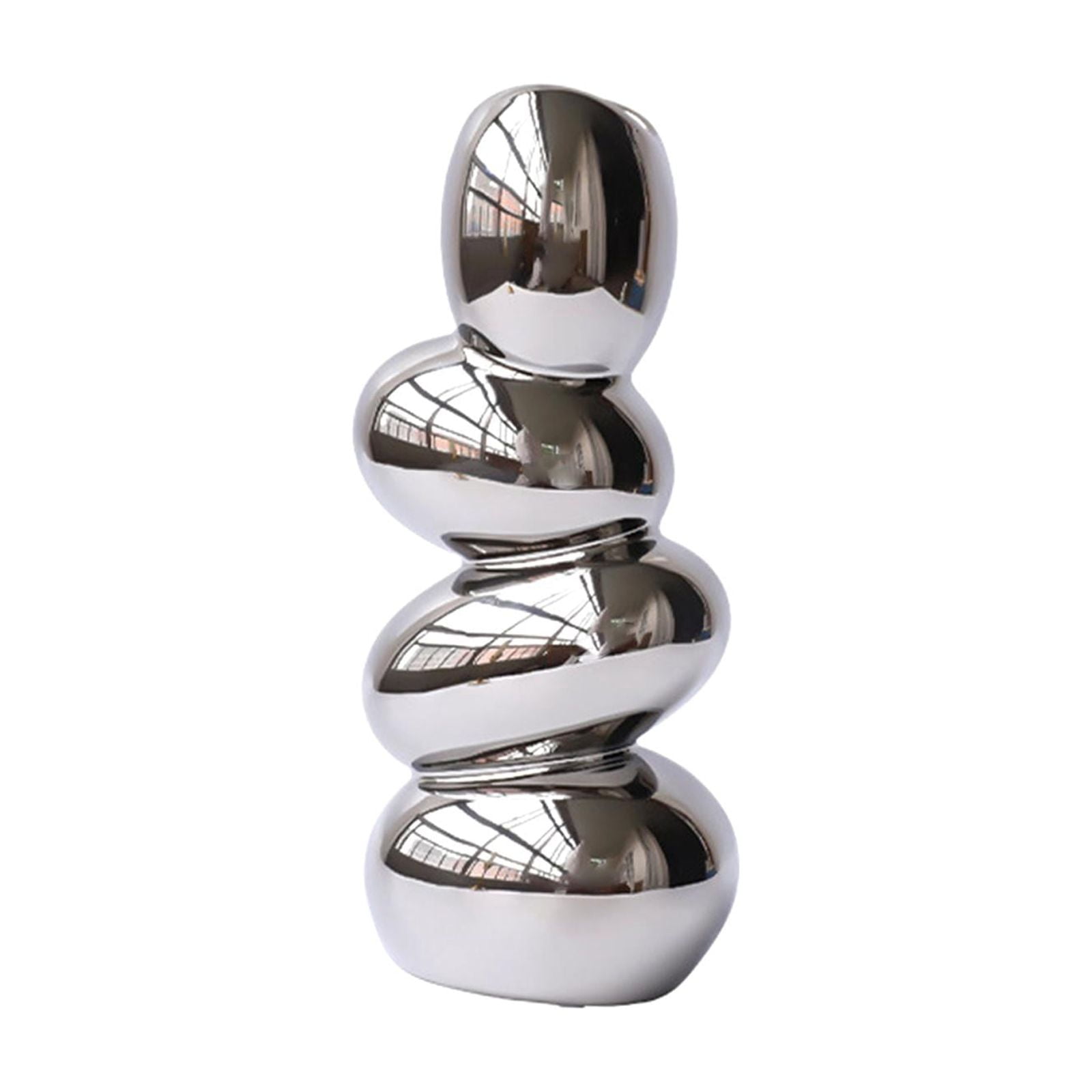 Magideal - Florero De Cerámica Maceta Artesanía Arreglo Floral Adorno Centro De Mesa Decoración Maceta Para Escritorio Interior Sala De Estar Al Aire Libre Casa