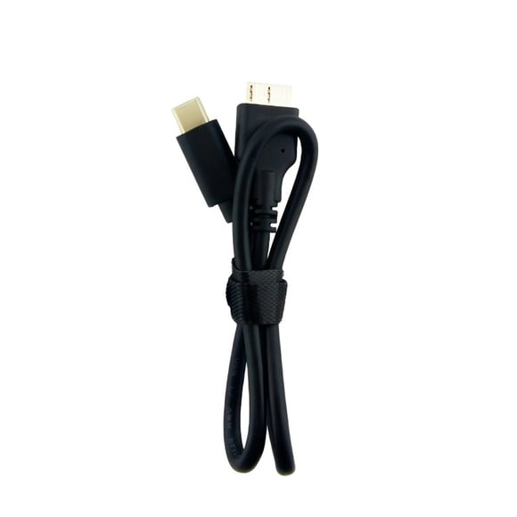 Cable Type-C A Disco Duro Negro Velocidad 3.0 Largo 40 Cm