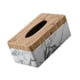 thumbnail image 4 of Caja Rectangular De Madera Para Pañuelos, Funda Para Pañuelos Faciales Para Restaurante Marmoleado, 4 of 5