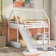 thumbnail image 1 of Cama doble sobre cama doble con escalera y deslizador, 1 of 6