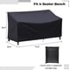 thumbnail image 2 of Funda para banco de exterior, 210D, resistente, para 2 plazas, con ventilación, resistente a la intemperie, 135 cm de largo x 66 cm de ancho x 89 cm de alto, 2 of 5