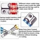 thumbnail image 3 of Adaptadores de portavasos para taladro/destornillador de impacto. Juego de 3 adaptadores de mandril cuadrado de 1/4", 1/2" y 3/8" en cromo vanadio., 3 of 5