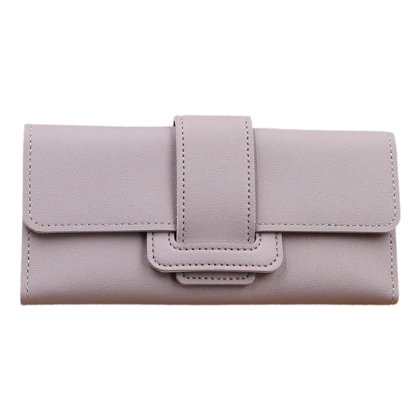 Carteras para mujer, Cartera con bolsillo para monedas y cremallera, Monederos, Monederos, Bolsillo con cremallera y ventana para identificación
