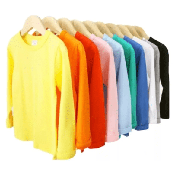 Pack 3 Camisetas Niño 100% Algodón Manga Larga Surtido - 8