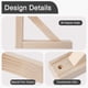 thumbnail image 2 of Paquete De 2 Soportes De Estantería De Madera Para Montaje En Pared Triangulares De Madera Pa, 2 of 6