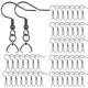 thumbnail image 1 of Ganchos para Pendientes MENKEY 50 piezas Acero Inoxidable Negro, 1 of 7