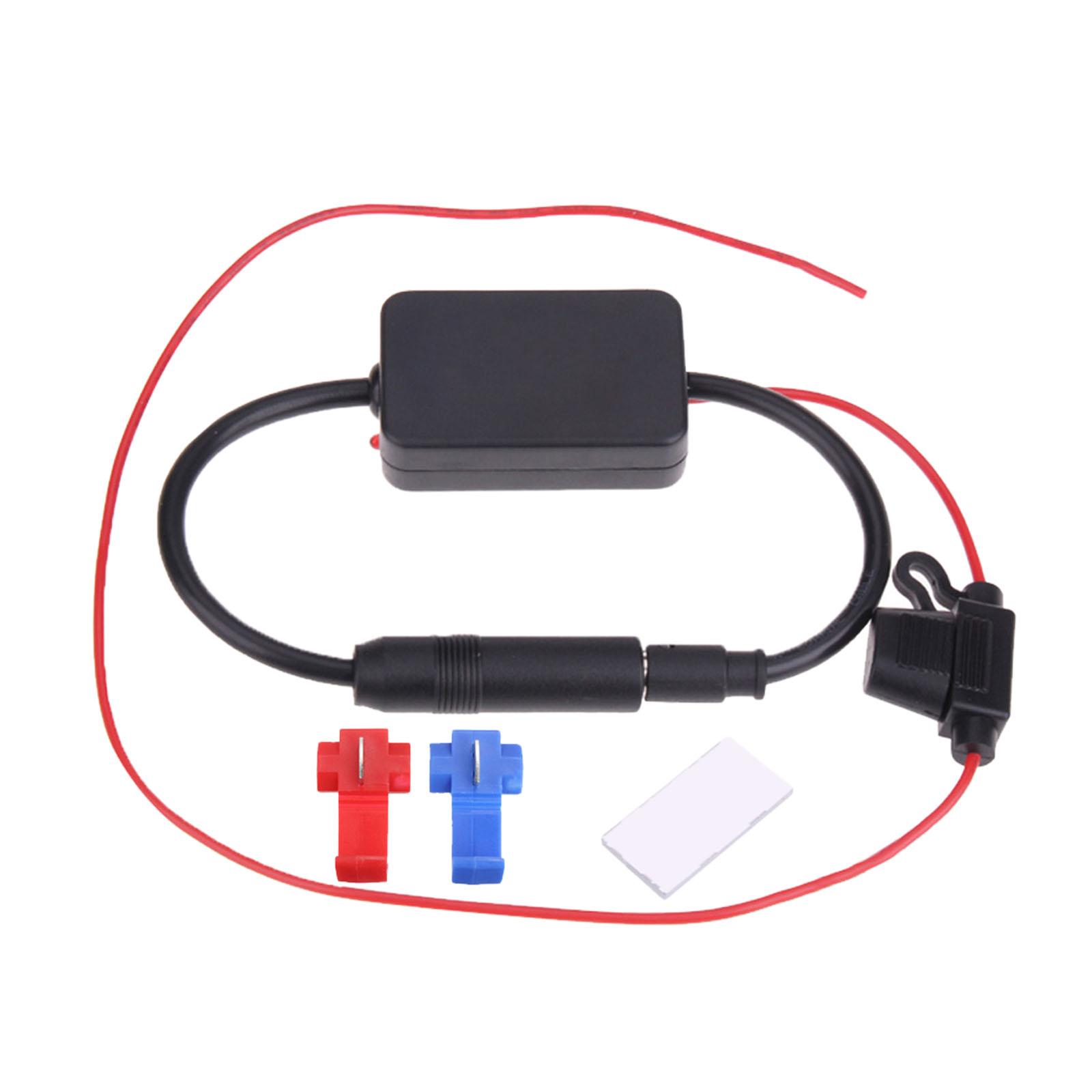 Magideal - Amplificador De Señal De De Broadcast Fm Estéreo Para Coche/Para Barco Marino, Camión, Radio Estéreo, Audio, Unidad Principal Multimedia, Receptor.