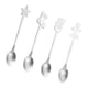 thumbnail image 1 of Juego De 4 Cucharas De Postre De Metal De Navidad Para Café Con Leche Argent, 1 of 5