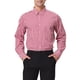 thumbnail image 1 of INSPIRE CHIC Camisas de Hombre de Manga Larga a Cuadros con Botones Abajo 100% Algodón Camisa de Vestir L Rojo Blanco, 1 of 7