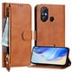 thumbnail image 1 of FOXDOCK Funda Tipo Cartera para Realme 14 5G Cuero PU con Cremallera y Correa de Muñeca, Ranuras para Tarjetas, Soporte Plegable, Cierre Magnético, 1 of 5