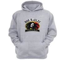 Genérico - Polerón Canguro Bob Marley Gris Claro Talla Xl Unisex