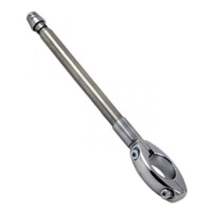 Genérico - Antena Corta Hilo Para Moto Universal Gris
